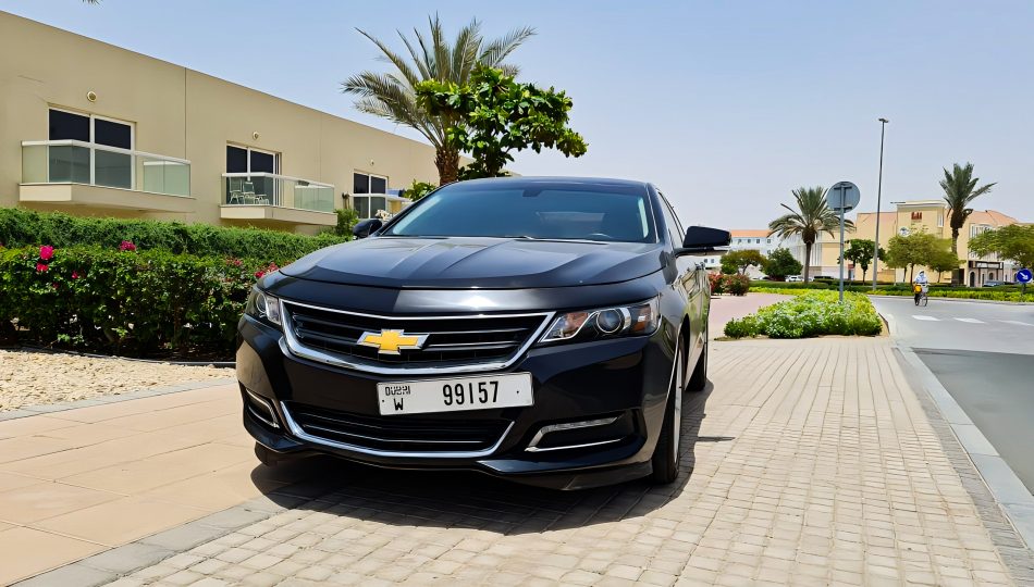 Chevrolet Impala black color for rent in Dubai