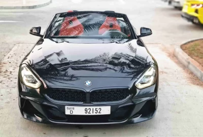 BMW Z4 2023 black color for rent in Dubai