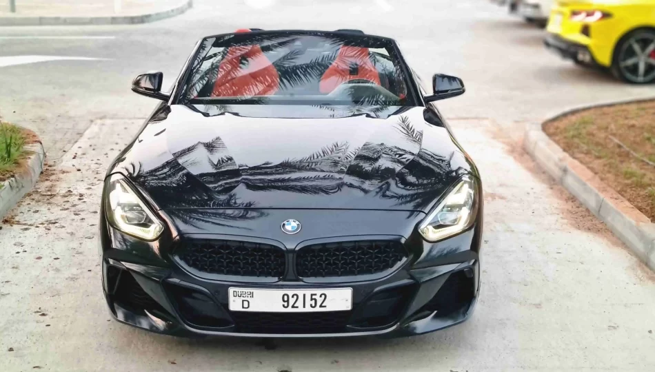BMW Z4 2023 black color for rent in Dubai