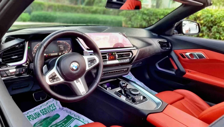 BMW Z4 car from the inside
