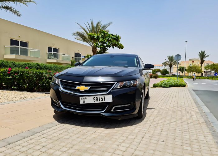 Chevrolet Impala black color for rent in Dubai