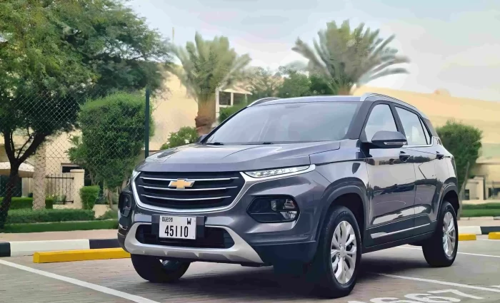 Chevrolet Groove grey color for rent in Dubai