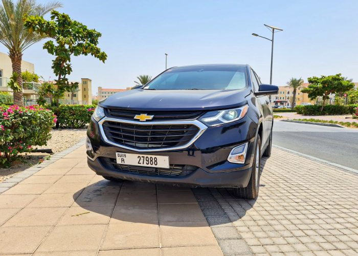 Chevrolet Equinox black color for rent in Dubai