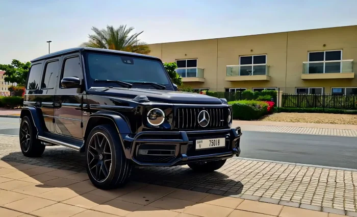 Mercedes AMG G63 black color for rent in Dubai