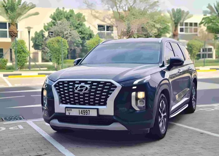 Hyundai Palisade black color for rent in Dubai